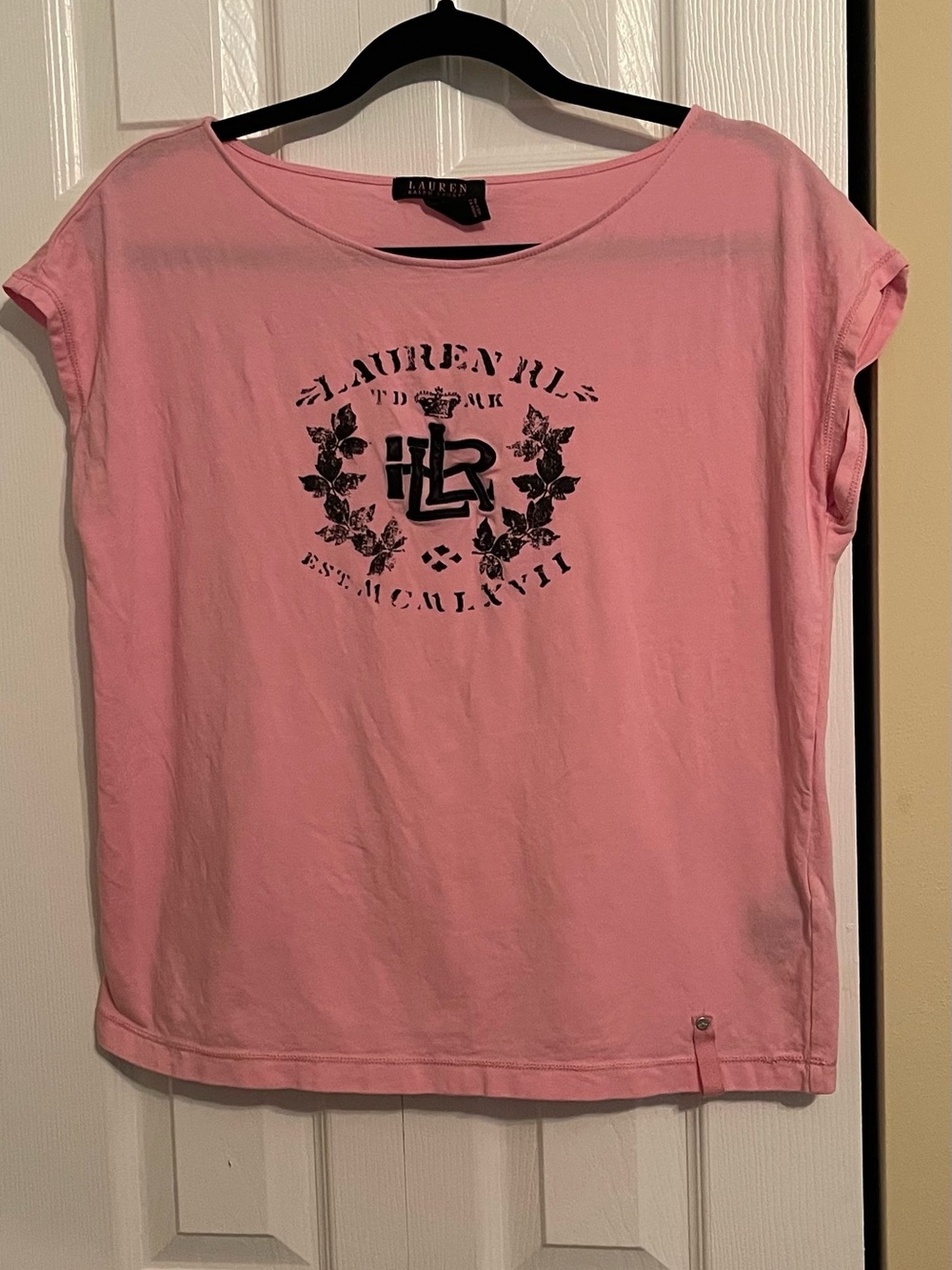 Ralph Lauren Pink Short-Sleeve Logo Tee